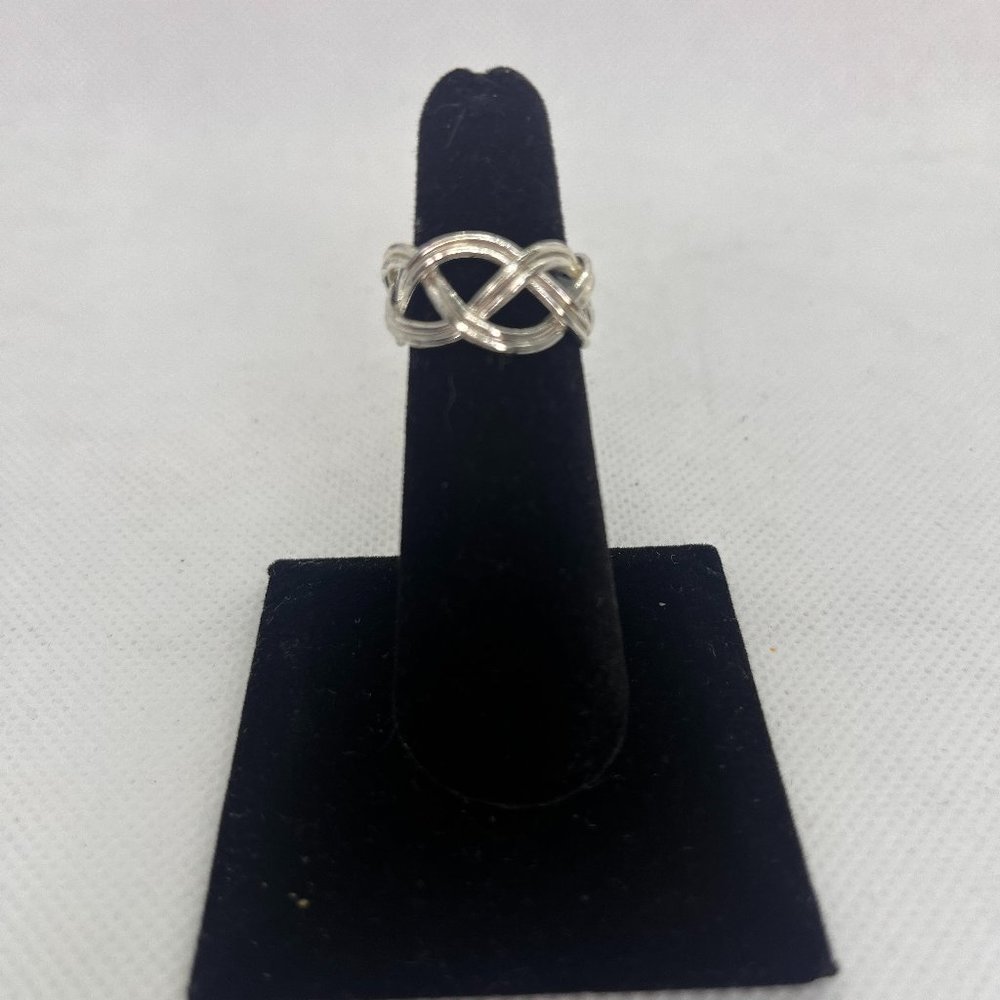 Braided Silver Plated Ring